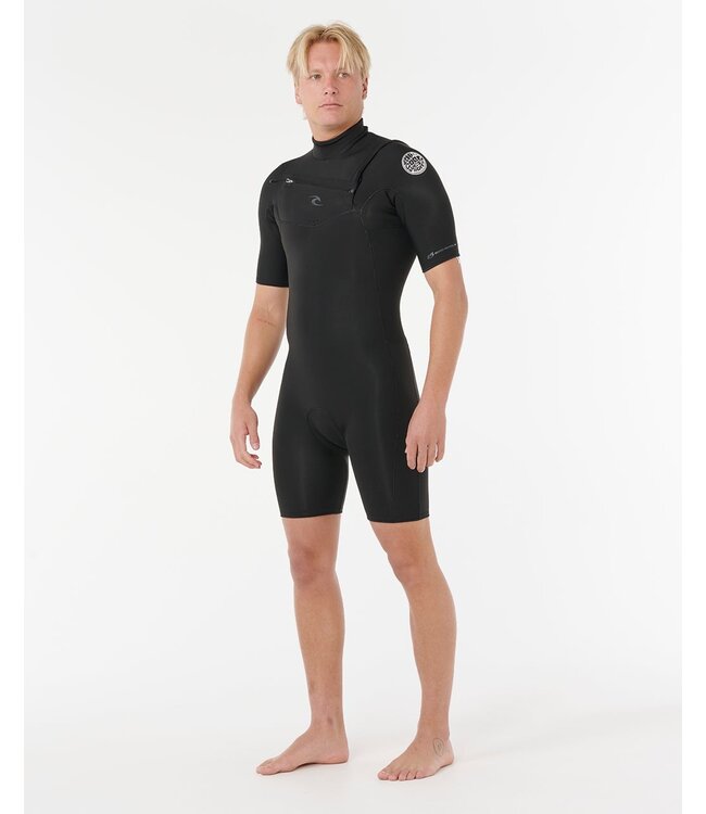 Rip Curl Dawn Patrol 2/2mm Chest Zip Springsuit Short Sleeve
