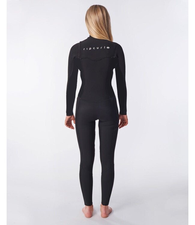 Rip Curl Women's Dawn Patrol 3/2mm Chest Zip Wetsuit Black