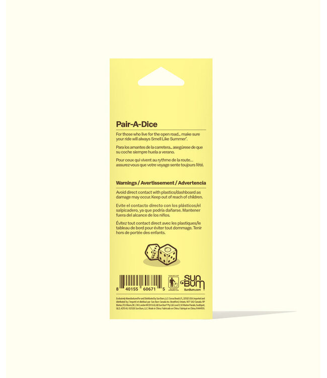SUN BUM Pair-A-Dice Air Freshener