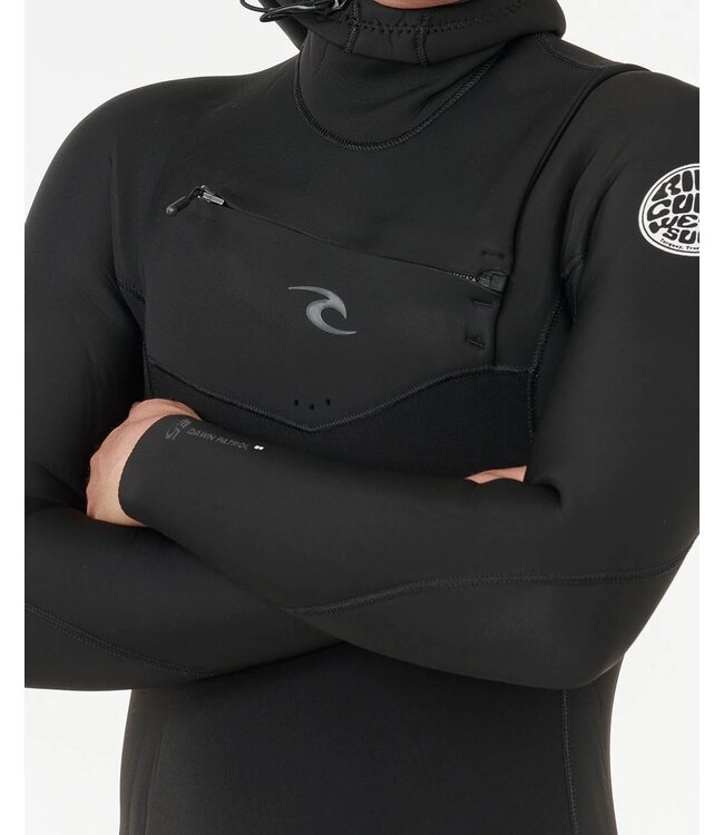 Rip Curl Mens Dawn Patrol PRO 5/4mm Hooded Chest Zip