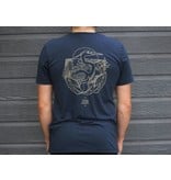 The Heron T-shirt Unisex Navy