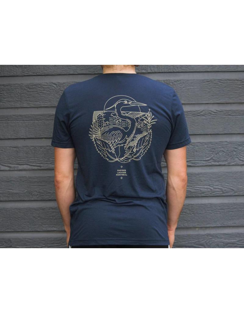 The Heron T-shirt Unisex Navy