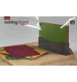 3pc Cutting Board with Stand