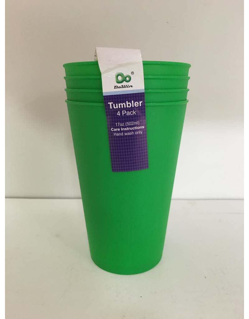 DO DO 17oz Plastic Cups - 4 Pack