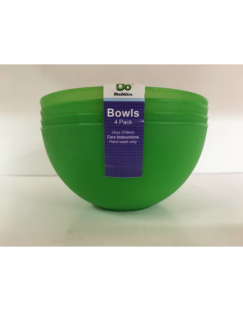 DO DO 24oz Plastic Bowls - 4 Pack