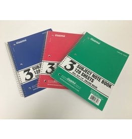 Familymaid 3 Subject Notebook College Ruled