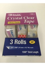 Bazic Clear Tape 3 Rolls