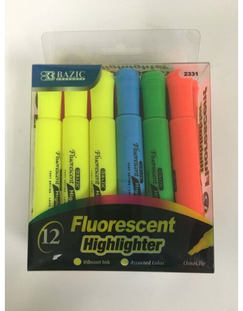 Bazic Fluorescent Highlighters