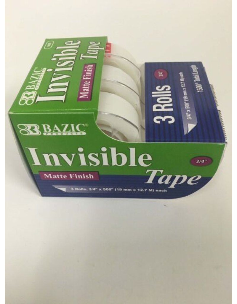 Bazic Invisible Tape 3 Rolls
