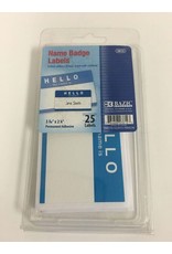 Bazic Adhesive Name Badge Labels