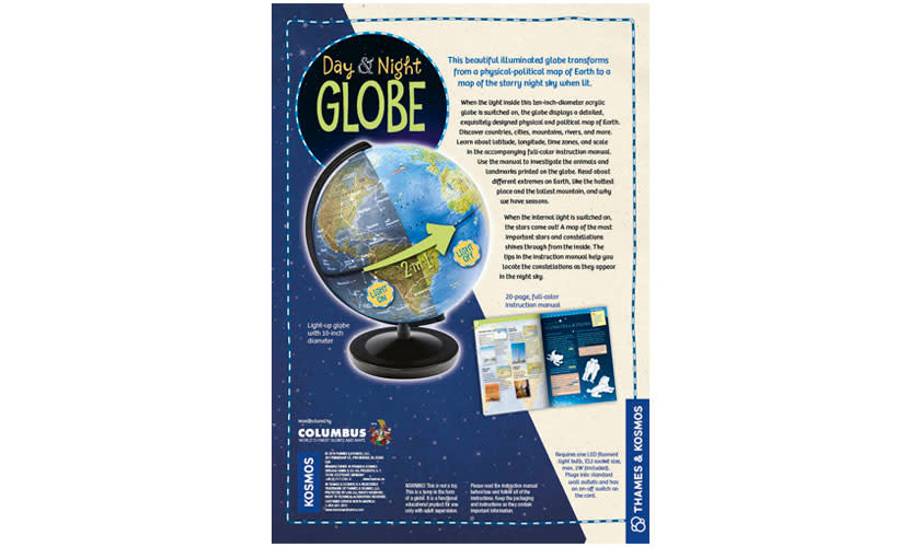 Day & Night Globe by Thames & Kosmos