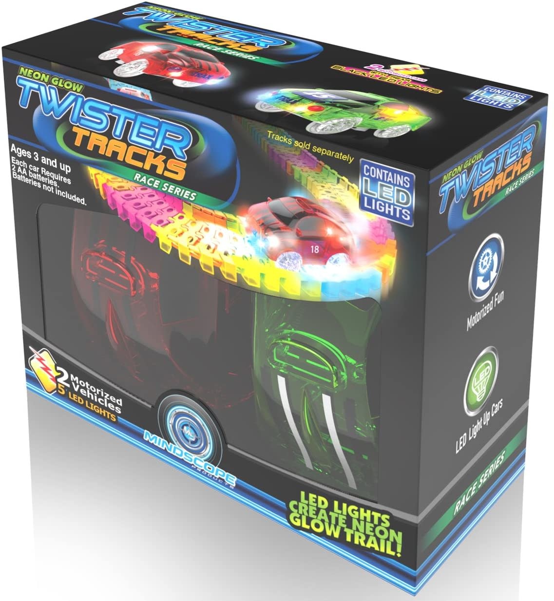 neon race track toy