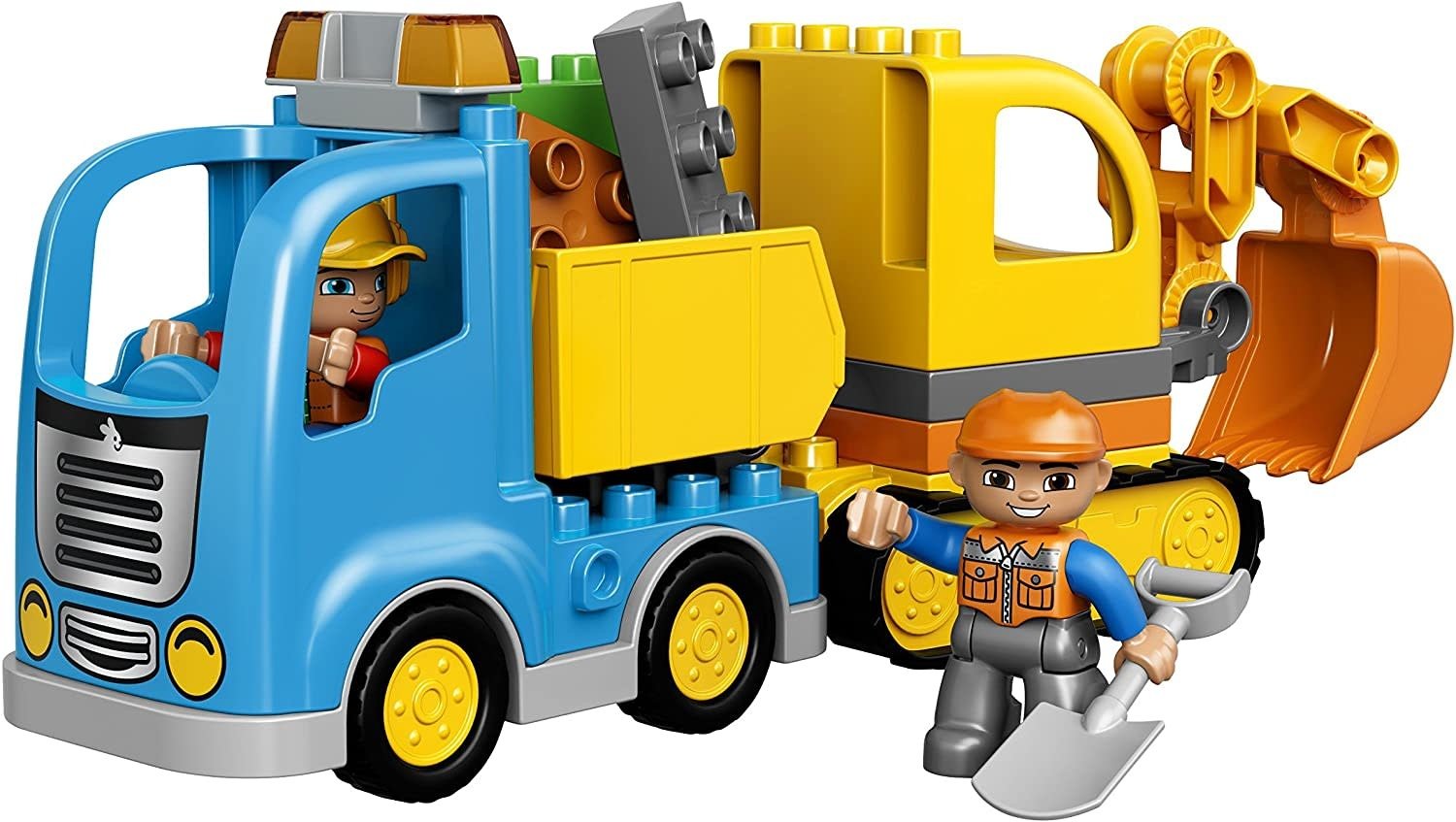 duplo truck and excavator