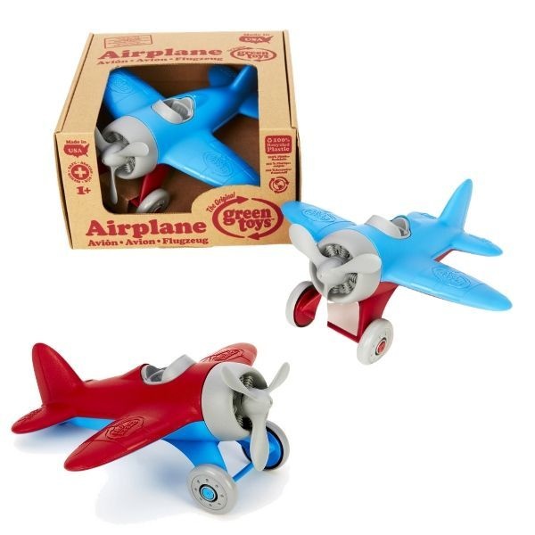 green airplane toy