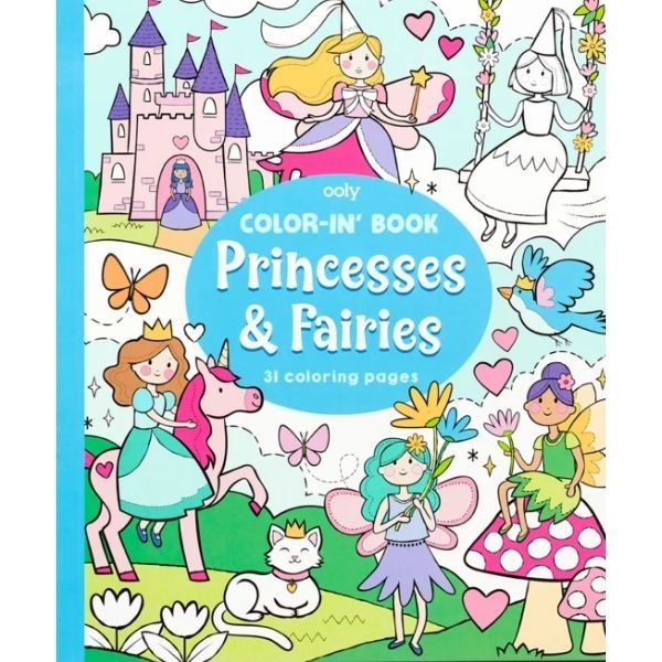Princesses & Fairies Coloring Book by Ooly