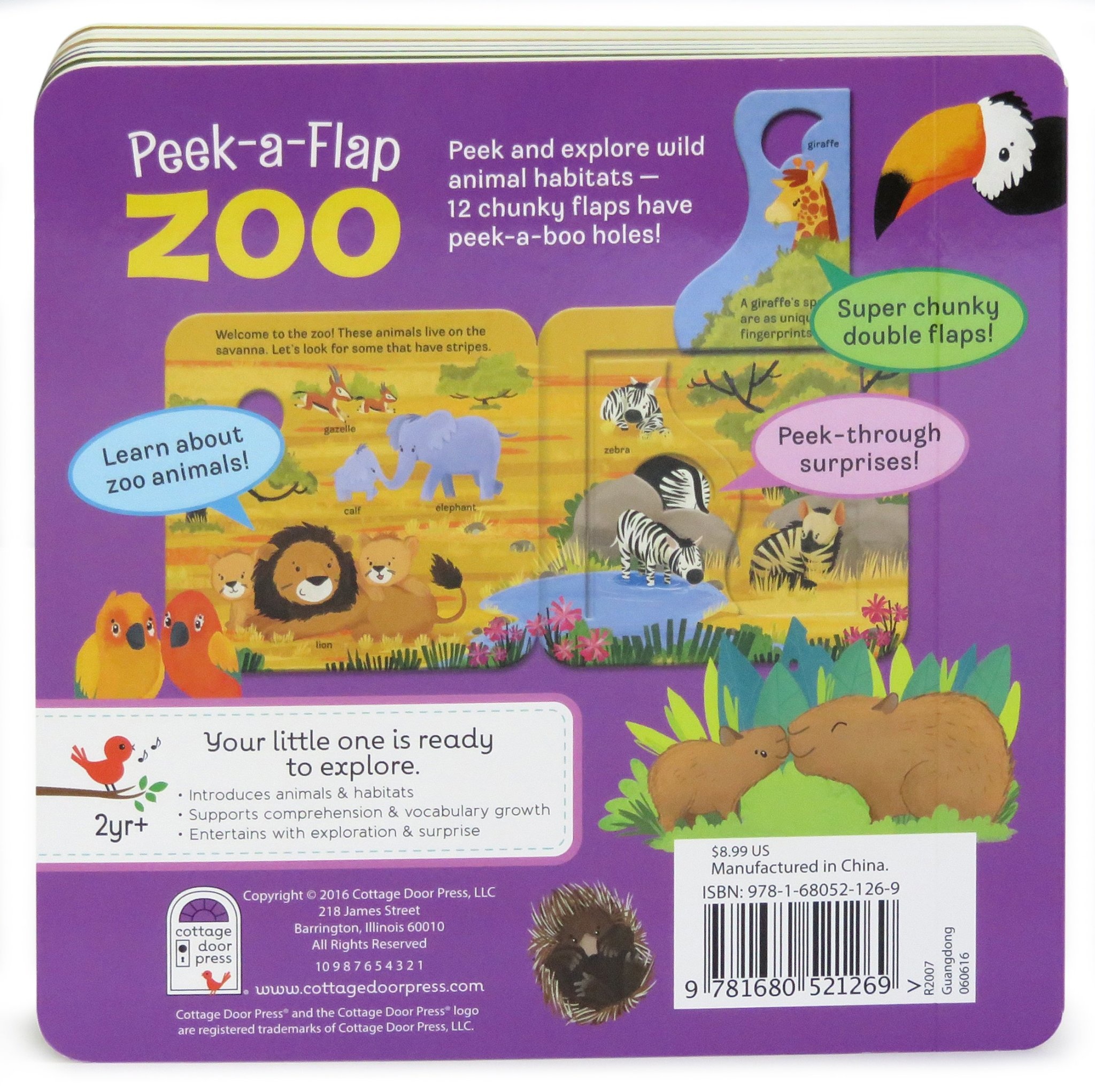 Peek-A-Flap: Zoo Board Book