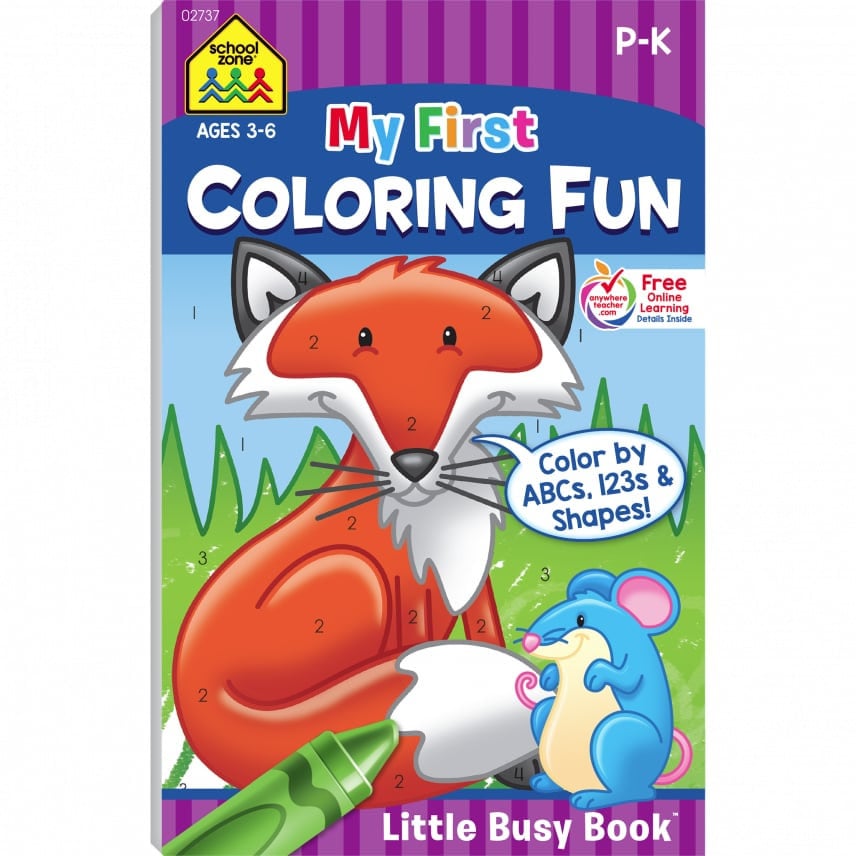 Download My First Coloring Fun Busy Book By School Zone Fundamentally Toys