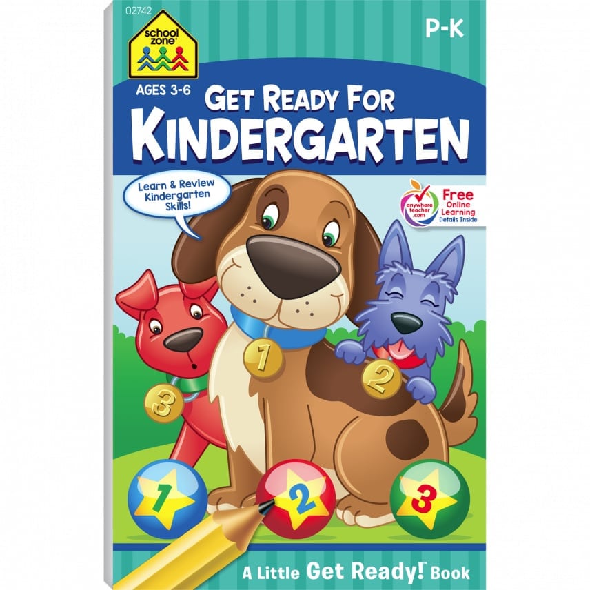 Get Ready For Kindergarten Workbook By School Zone Fundamentally Toys