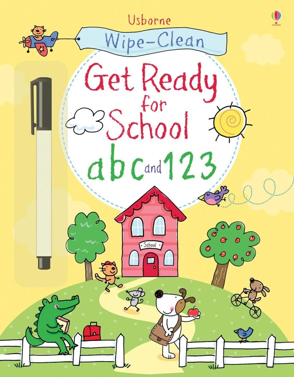 Wipe-Clean Ready For School  Paperback (ABC & 123)
