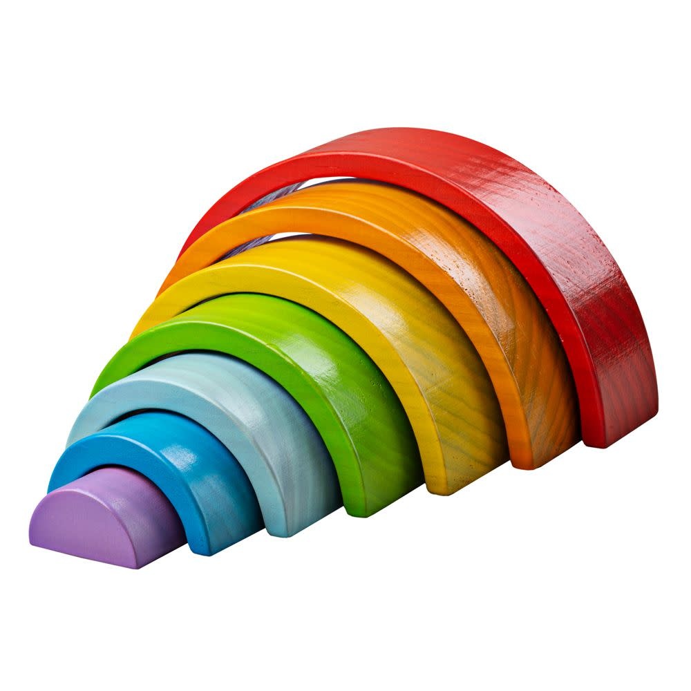 Wooden Stacking Rainbow  (Small) by Bigjigs Toys