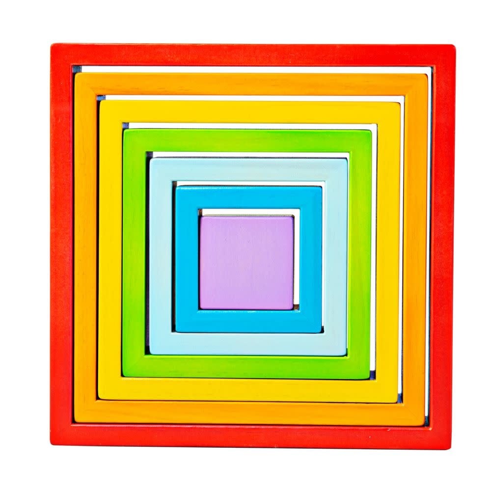 Wooden Stacking Squares by Bigjigs Toys