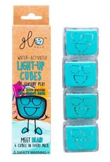 Gloworks Glo Pals 4-Pack Water-Activated Cubes - Blue