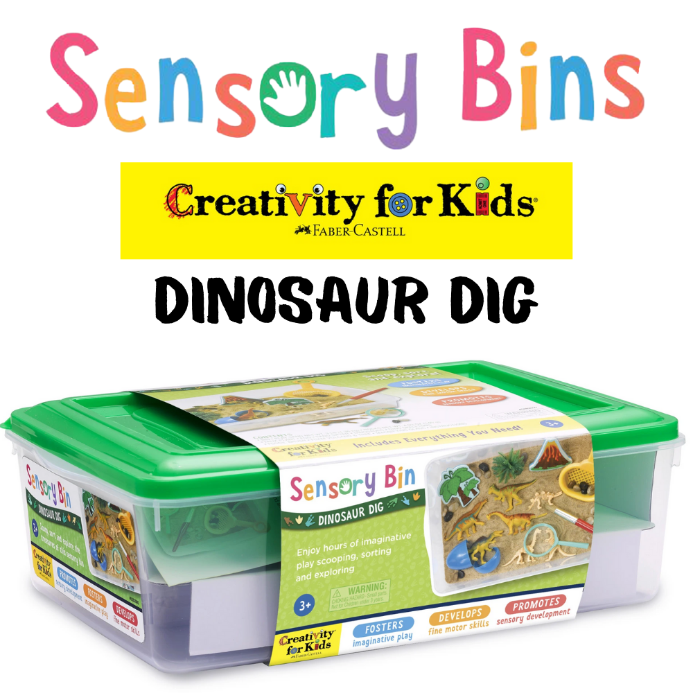 Dinosaur Dig Sensory Bin by Creativity for Kids