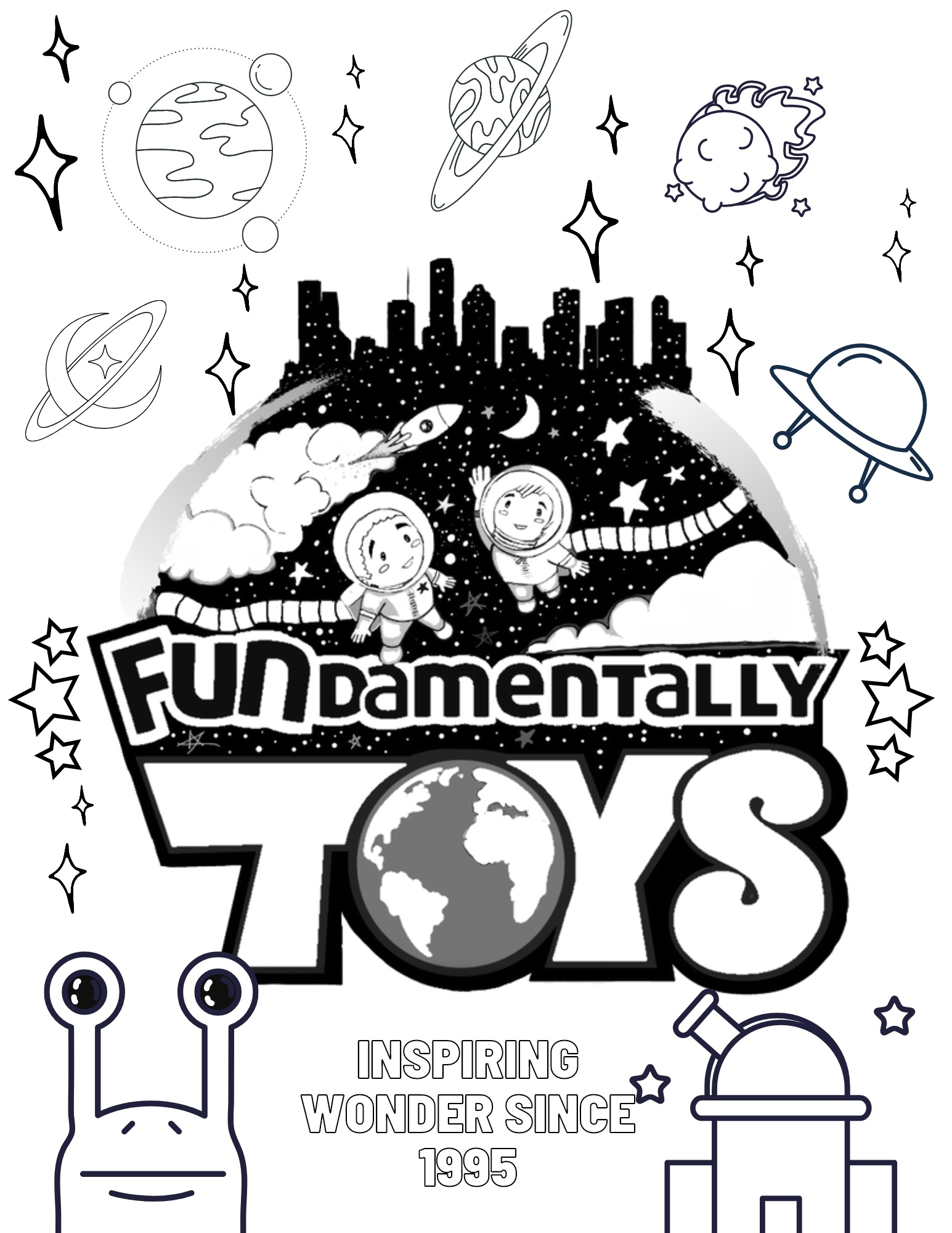 Printable Coloring Page - FUNdamentally Toys