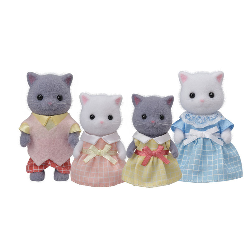 Calico Critters Calico Persian Cat Family