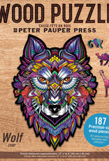 Peter Pauper Press Wolf Mosaic Puzzle (187 pieces)