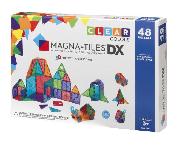 Magna-Tiles Clear Colors 48-pc Deluxe Set
