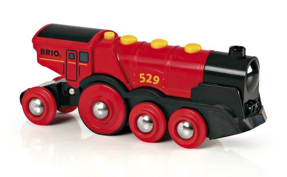 brio red locomotive