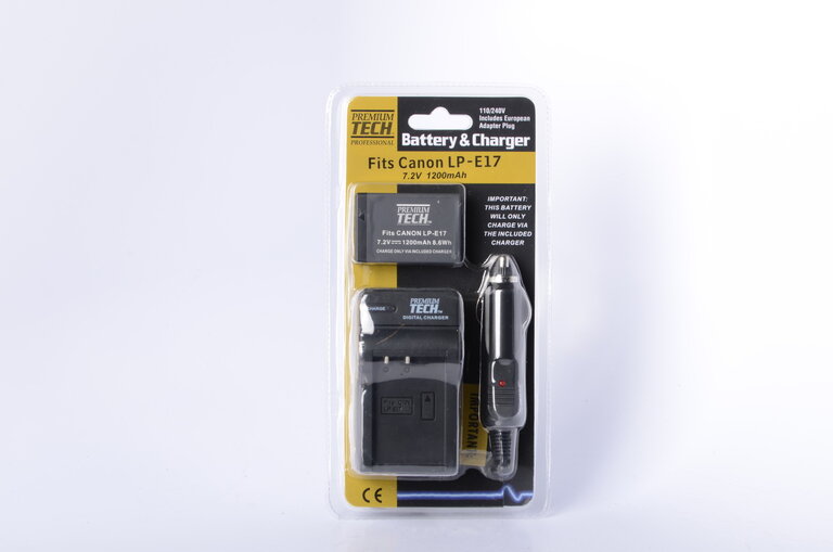 VidPro PowerTech Charger and battery for Canon LPE17 LP-E17