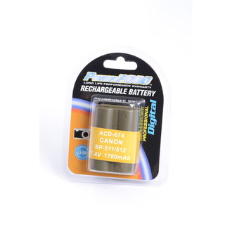Power2000 Replacement for Canon BP511 Battery