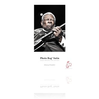 Hahnemuhle Hahnemuhle Satin Photo Rag, 100 % Rag, Fine Lustre Bright White Inkjet Paper, 310 gsm, 8.5x11", 25 Sheets