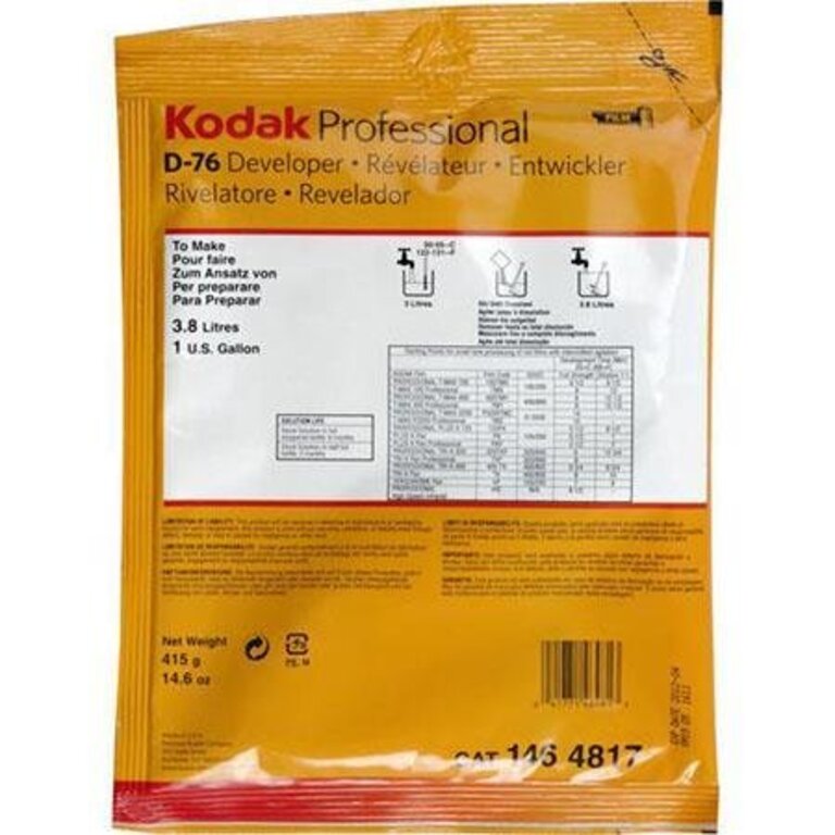 Kodak Kodak D76 Film Developer to make 1 Gallon D-76 *