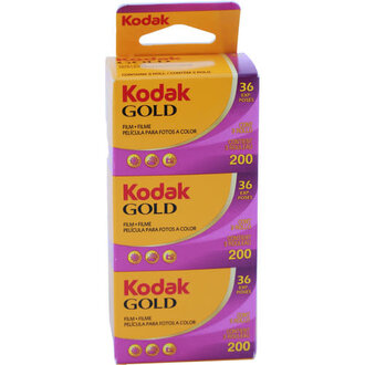 Kodak Kodak Gold 200 ISO 36exp Color Film 3 Pack *