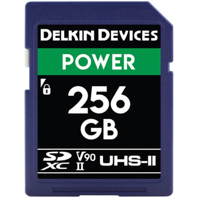 Delkin Delkin Devices Power 256GB UHS-II Class 10 U3 V90 SDXC 2000x Memory Card