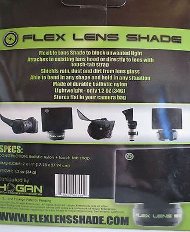 Flex Lens Shade Adjustable Flexible Lens Shade - Can Be Used On Any Slr Lens