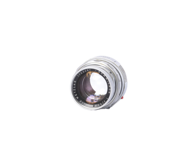 Leica Leitz Wetzlar Summicron 50mm f/2 Lens Ridgid DR with Goggles, hood, OEM cap