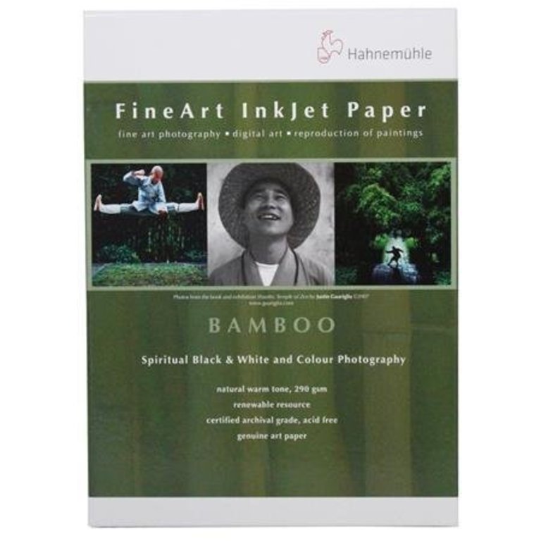 Hahnemuhle Hahnemuhle Fine Art Bamboo Fiber Natural White, Smooth Warm Tone Inkjet Paper, 290gsm, 8.5x11", 25 Sheets