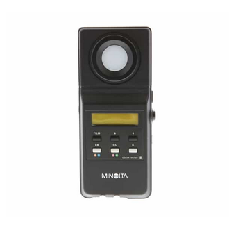 Minolta Minolta Color Meter II includes flash color receptor