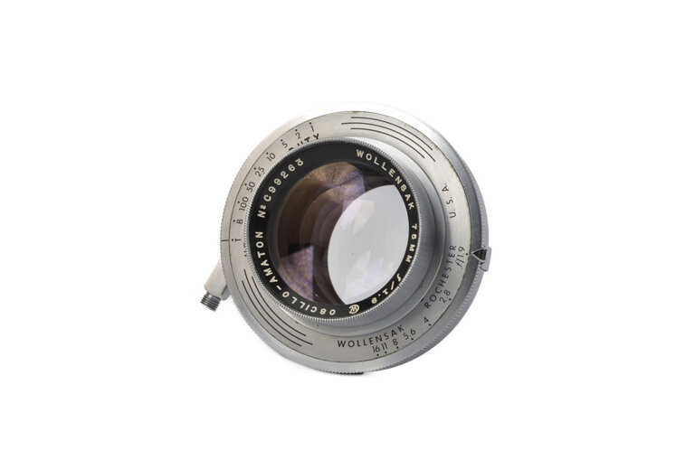 Wollensak (Rare) Wollensak Oscillo-Amaton 75mm f/1.9 LF Lens w/ Heavy Duty AlphaX Shutter