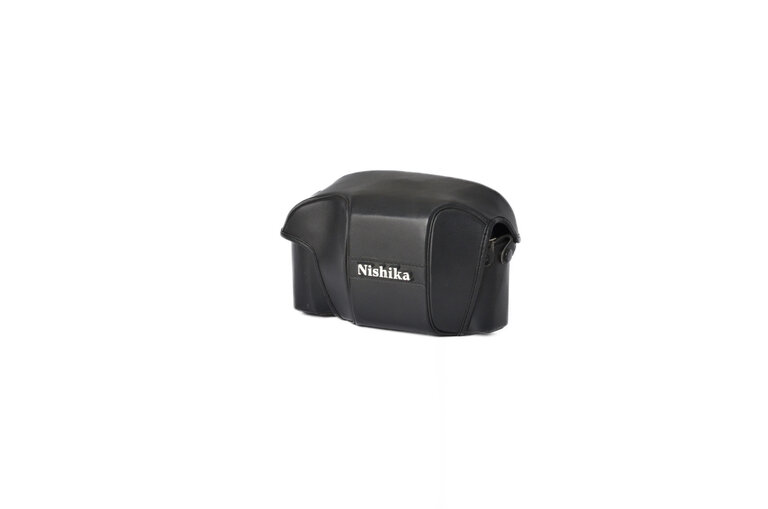 Nishika Nishika N8000 3D 35mm Point and Shoot Film Camera in Leather Case