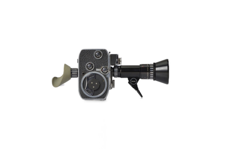 bolex Bolex B8L 8mm Film Camera w/ Pan Cinor "40" Cine Lens, Case + Accessories