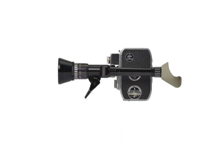 bolex Bolex B8L 8mm Film Camera w/ Pan Cinor "40" Cine Lens, Case + Accessories