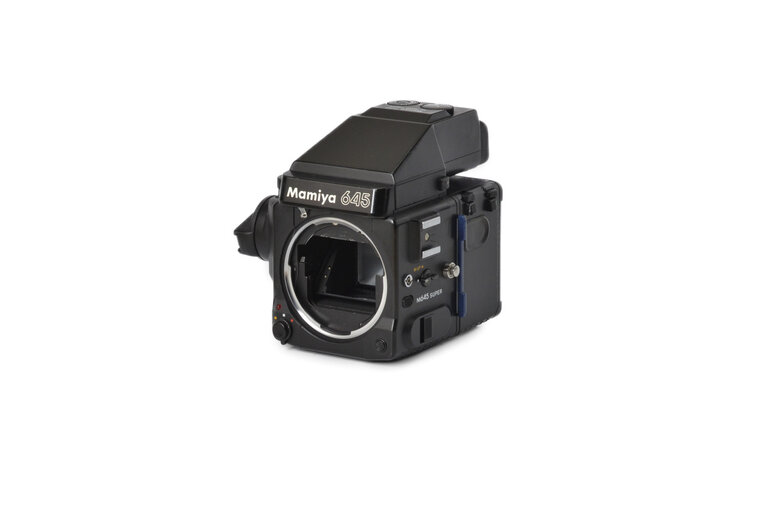 Mamiya Mamiya m645 Super Medium Format SLR Film Camera Kit with Pro 120 Back and AE Prism Finder