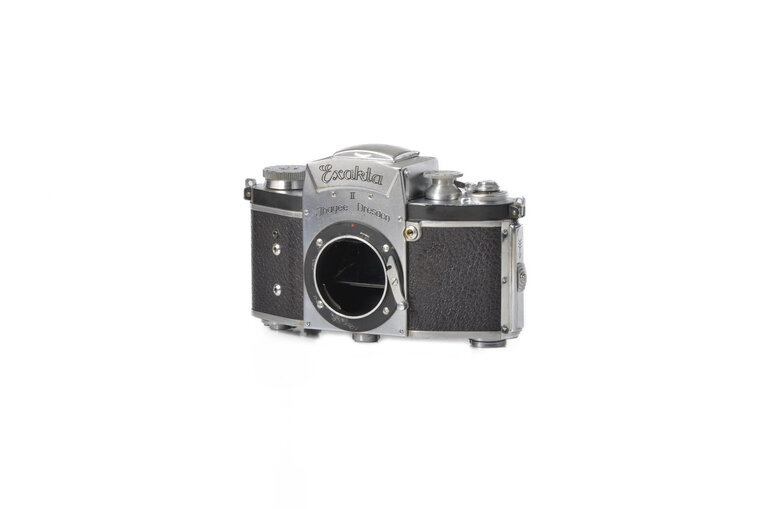 Exaktar Exakta II Jhagee Dresaen 35mm Film Camera Body w/ Waist Level Viewfinder