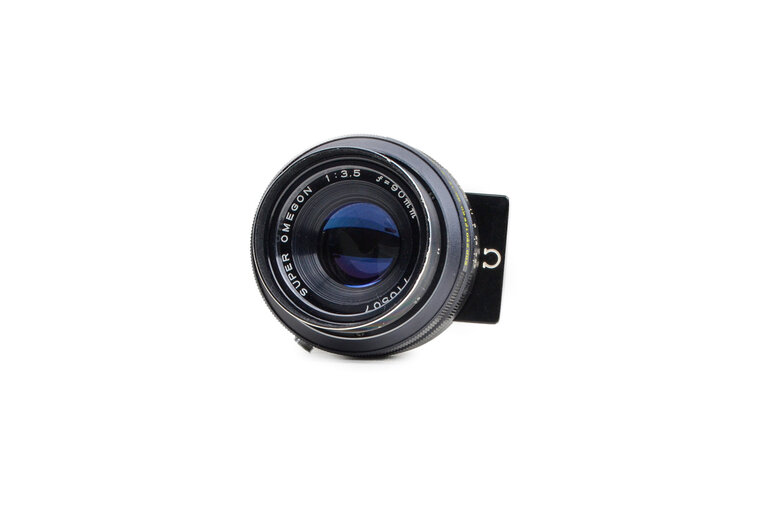 omega Rapid Omega 200 Kit with Super Omegon 90mm f/3.5 Lens, 120 & 220 Film Holder Backs, Auto Up No. 1 + 2 Close-Up Focusing Adapters