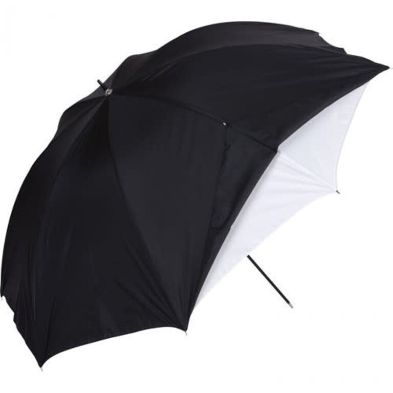 Westcott Style #2016 45" Optical White Satin Umbrella with Black Removable Cover